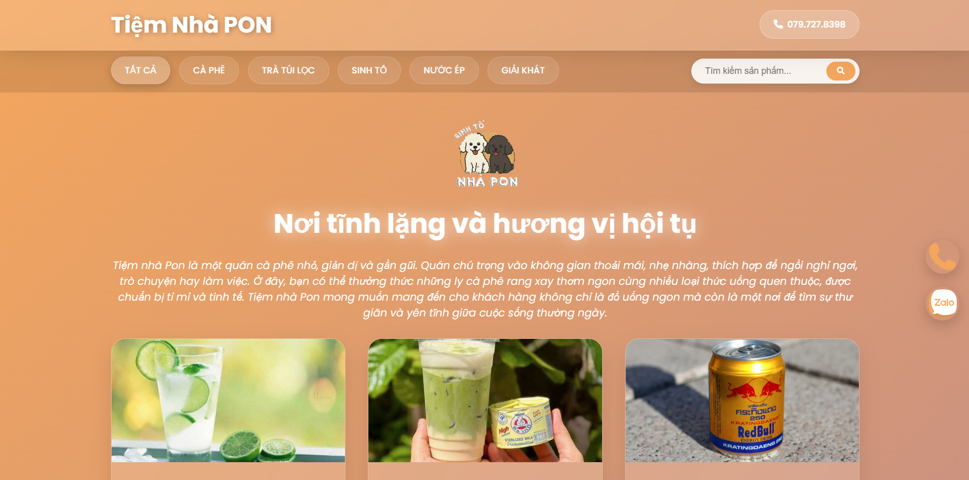 Tiệm cafe Nhà Pon